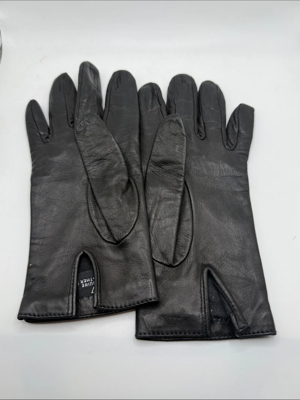 Black Leather Women's Dress Gloves